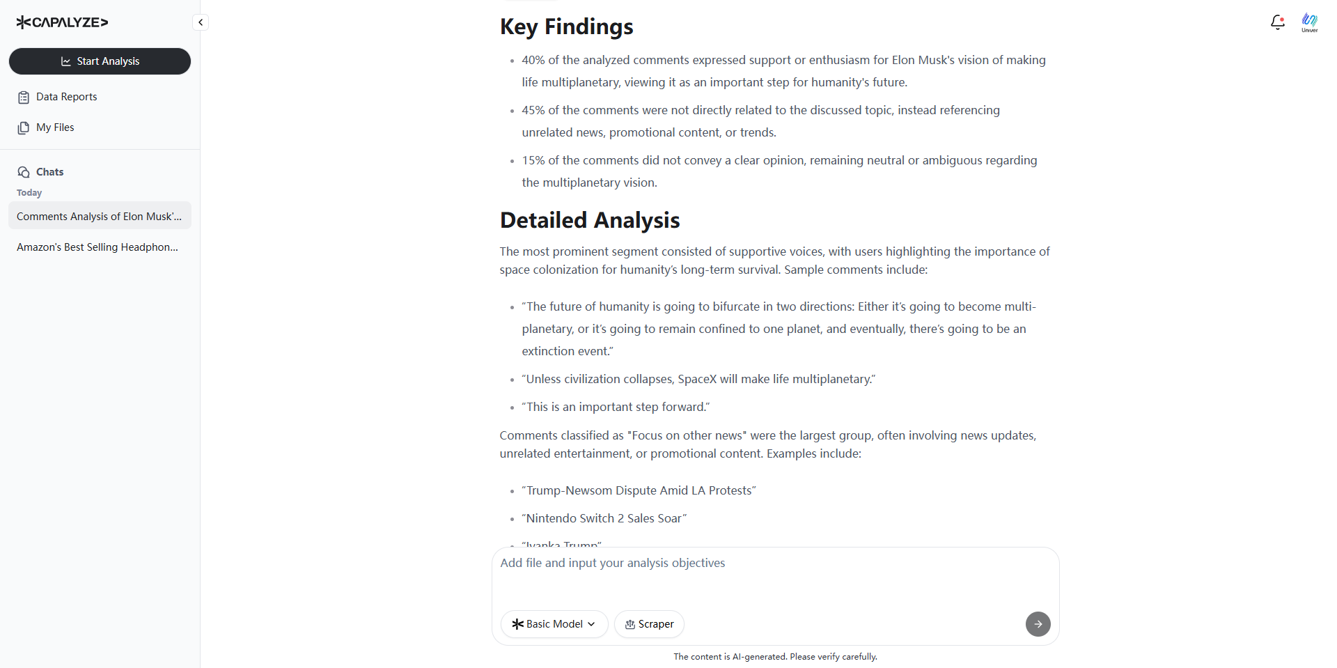 Capalyze key findings